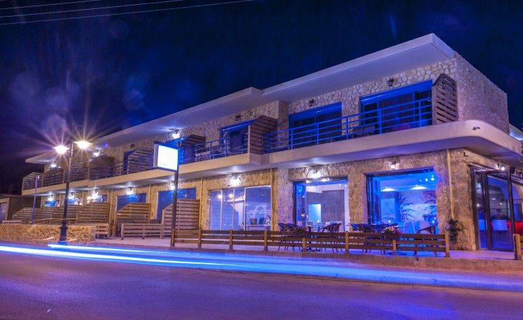 Haven Beach hotel building night